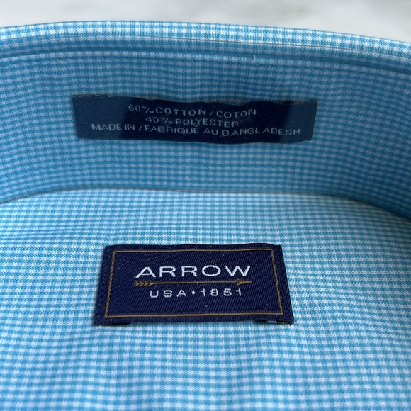 NWT Arrow Short Sleeve Button Up - Sz 17 1/2 (XL) - Picture 5 of 10